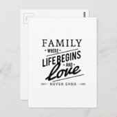 ypographyファ感動的ミリ引用文 ポストカード (正面/裏面)