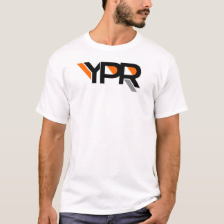 YPRのティーの灰色のストライブ柄 Tシャツ