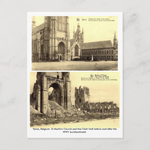 Ypres,ベルギー – WW1ボンバルポストカード ポストカード