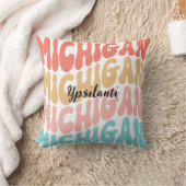 Ypsilantiミシガンピローリレンジレインボー クッション (ブランケット)