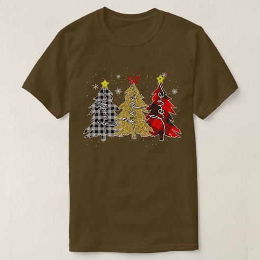 yqQGレオパード信仰メリークリスマスクリスマスツリークリス Tシャツ (デザイン正面)