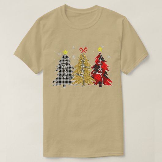 yqQGレオパード信仰メリークリスマスクリスマスツリークリス Tシャツ (デザイン正面)