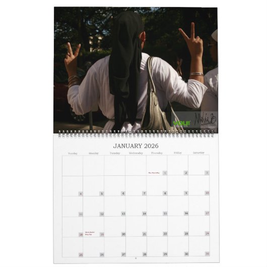 YRAC年次カレンダ(MalikaB) [2011年新年] カレンダー (1月 2026)