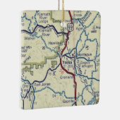 Yreka CAヴィンテージの地図 セラミックオーナメント (右)