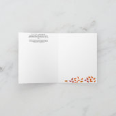 YRSA IN AUTUMN - Finnish Lapphund Art card シーズンカード (内部)