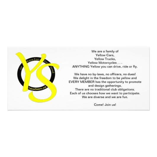 YSの棚カード ラックカード (裏面)