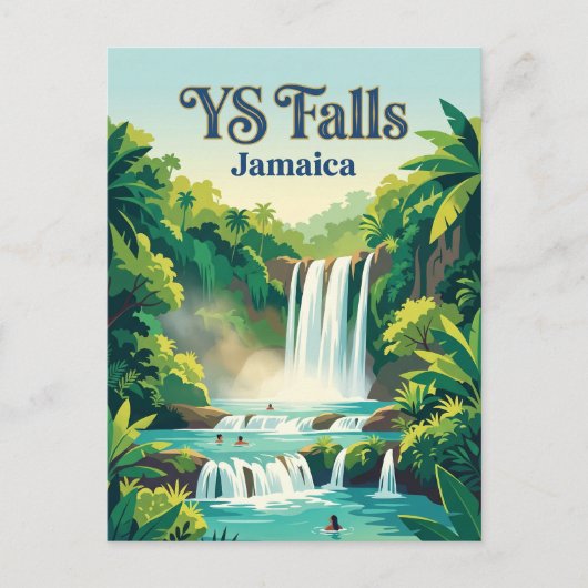 YS Falls ジャマイカ ポストカード (正面)