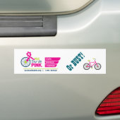 YSC旅行de Pinkかバスト! バンパーステッカー (車上)