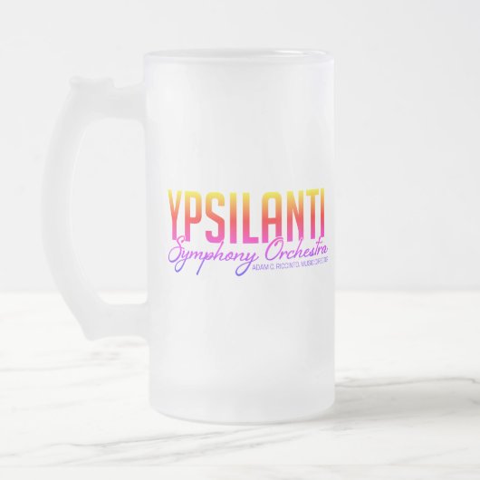 YSOすり付きマグカップ フロストグラスビールジョッキ (左)