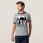 YSUのシルエットのティー Tシャツ (正面フル)