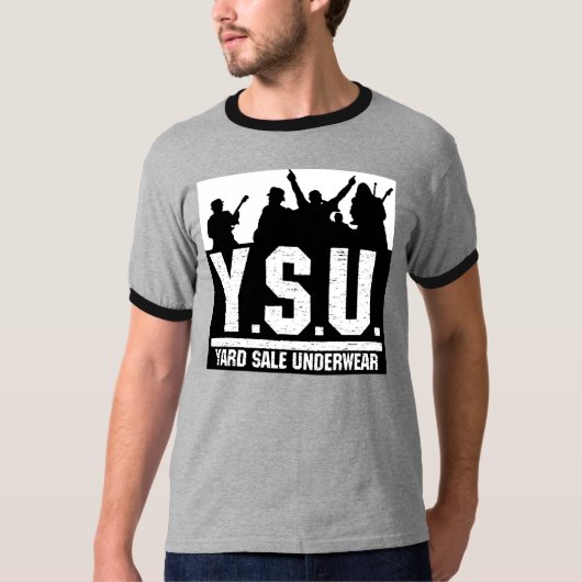 YSUのシルエットのティー Tシャツ (正面)
