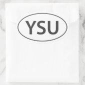 YSUユーロデカール 楕円形シール (バッグ)