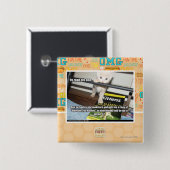 Yu赤いdis 1。 缶バッジ (正面&裏面)