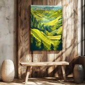 Yuanyang Rice Terraces China Travel Poster Canvas キャンバスプリント