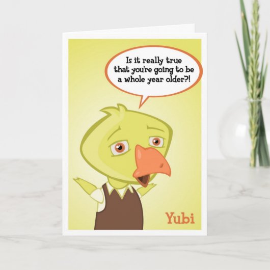 Yubiのバースデー・カード カード (正面)