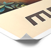 Yucatan Art Mexico Travel Poster Mexican Print ポスター (角)