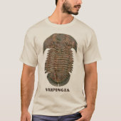 Yuepingia化石三葉虫 Tシャツ (正面)