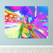 Yuji in Santa Monica キャンバスプリント (インサイチュ (ウッドフロア))