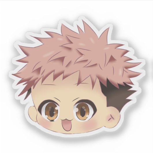 Yuji inspired chibi シール (正面)