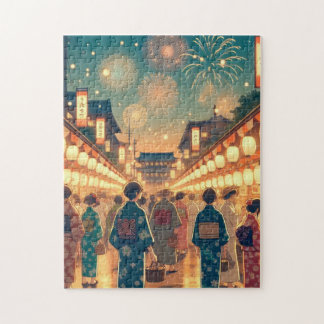 Yukata Night Walk – Japanese Festival Puzzle ジグソーパズル