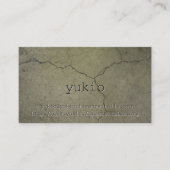 yukio 名刺 (正面)