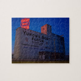 Yukon' Best Flour Mill Neon Sign At Dusk  ジグソーパズル