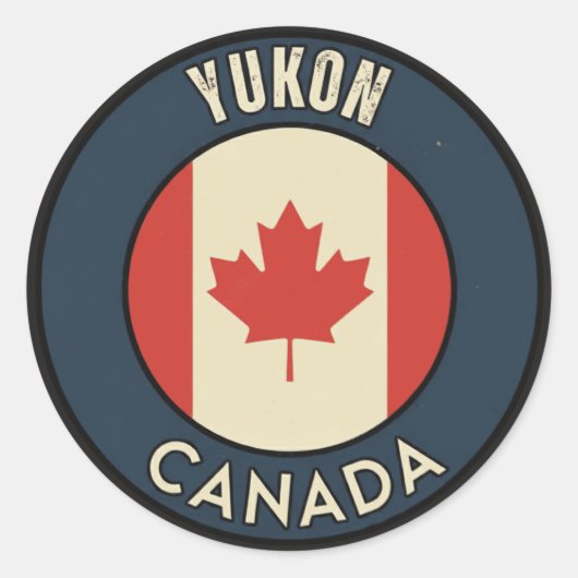 Yukon Canada ラウンドシール (正面)