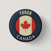 Yukon Canada 缶バッジ (正面)