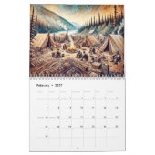 Yukon Gold Rush – A Pastel Journey カレンダー (2月 2027)