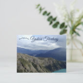 Yukon Territoryカナダの雲と山 ポストカード (スタンド正面)