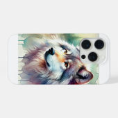 Yukon Wolf 040924AREF125 - Watercolor iPhoneケース (裏面横)