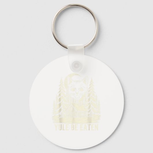 Yule Be Eaten Icelandic Cat Christmas Folklore Jól キーホルダー (正面)
