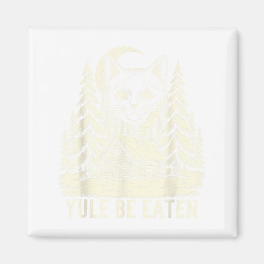 Yule Be Eaten Icelandic Cat Christmas Folklore Jól マグネット (正面)