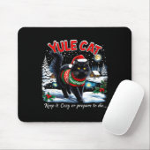 Yule Cat Keep It Cozy Funny Christmas Quote マウスパッド (マウス)