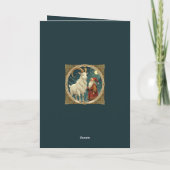 Yule Goat And Jultomten Scandinavian Mythology カード (裏面)