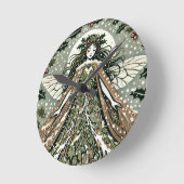 Yule Goddess Winter Solstice                       ラウンド壁時計 (傾斜)