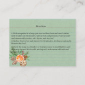 Yule Kitchen Witch Bulk Recipe Cards 名刺 (裏面)