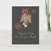  Yule Sabbat Merry & Bright Greeting Card シーズンカード (正面)