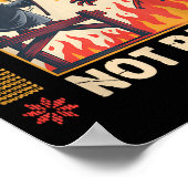 Yule Shall Not P Fantasy Krampus Holiday Pun Funny ポスター (角)