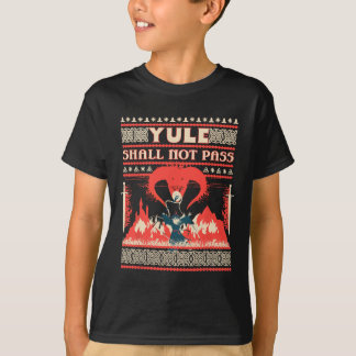 Yule Shall Not P Fantasy Wizard Holiday Pun Funny  Tシャツ