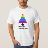 YULETIDEのゲイ- .PNG --を作って下さい Tシャツ (正面)
