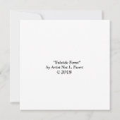 Yuletideのフェレットのクリスマスカード サンキューカード (裏面)