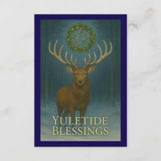 Yuletide Blessings Stag Enclosure Card エンクロージャーカード