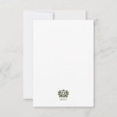 Yuletide Blessings Stag Invitation Card 出欠カード (裏面)