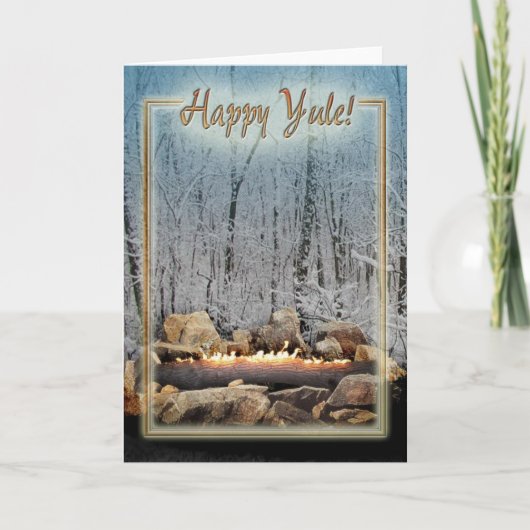 Yuletide Burning Log(: シーズンカード (正面)
