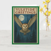 Yuletide Greetings Christmas Card カード (黄色い花)