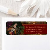 Yuletide Greetings Northern Flickerラベル ラベル (インサイチュ)