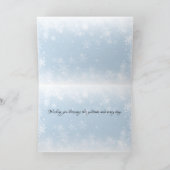 Yuletide Greetings Woodland Rabbits in Snow シーズンカード (内部)