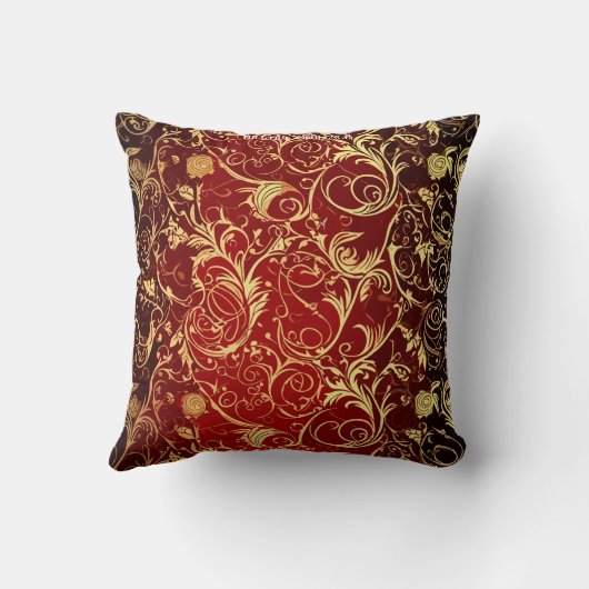 Yuletide Opulence:クリスマスの黄金の糸 クッション (裏面)