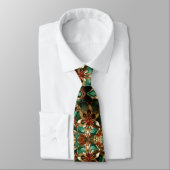 Yuletide Opulence:クリスマスの黄金の糸 ネクタイ (タイ)